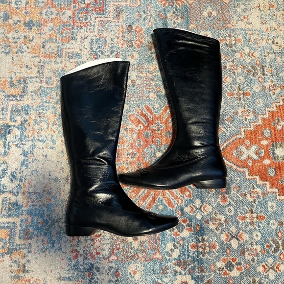 Sisley Shoes - Sisley vintage black leather tall riding boots (no box)